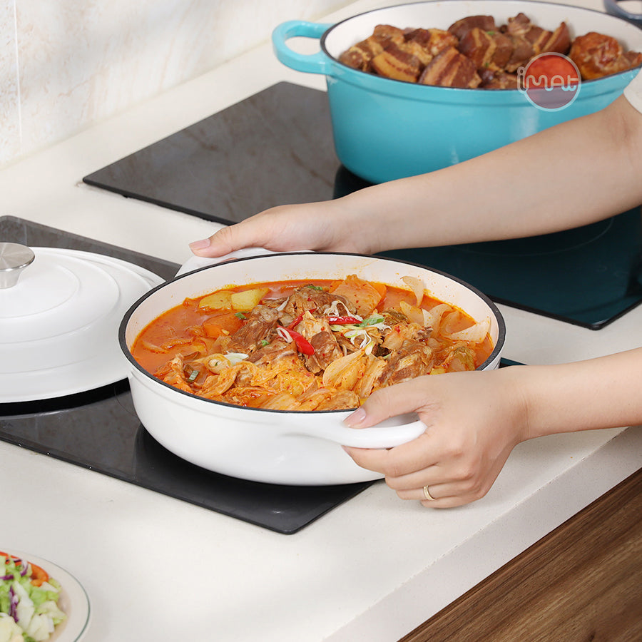 Nồi gang tráng men 28cm