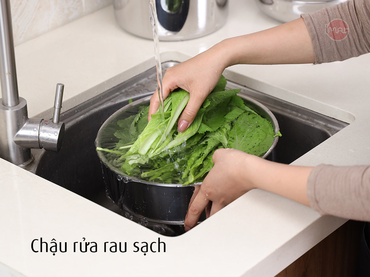Bộ 5 nồi chảo iNox - Không phủ lớp chống dính