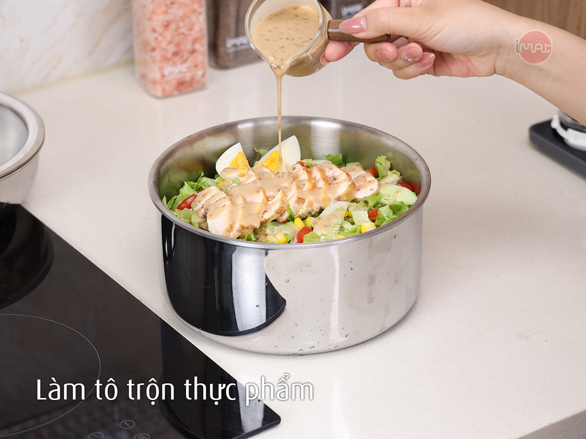 Bộ 5 nồi chảo iNox - Không phủ lớp chống dính