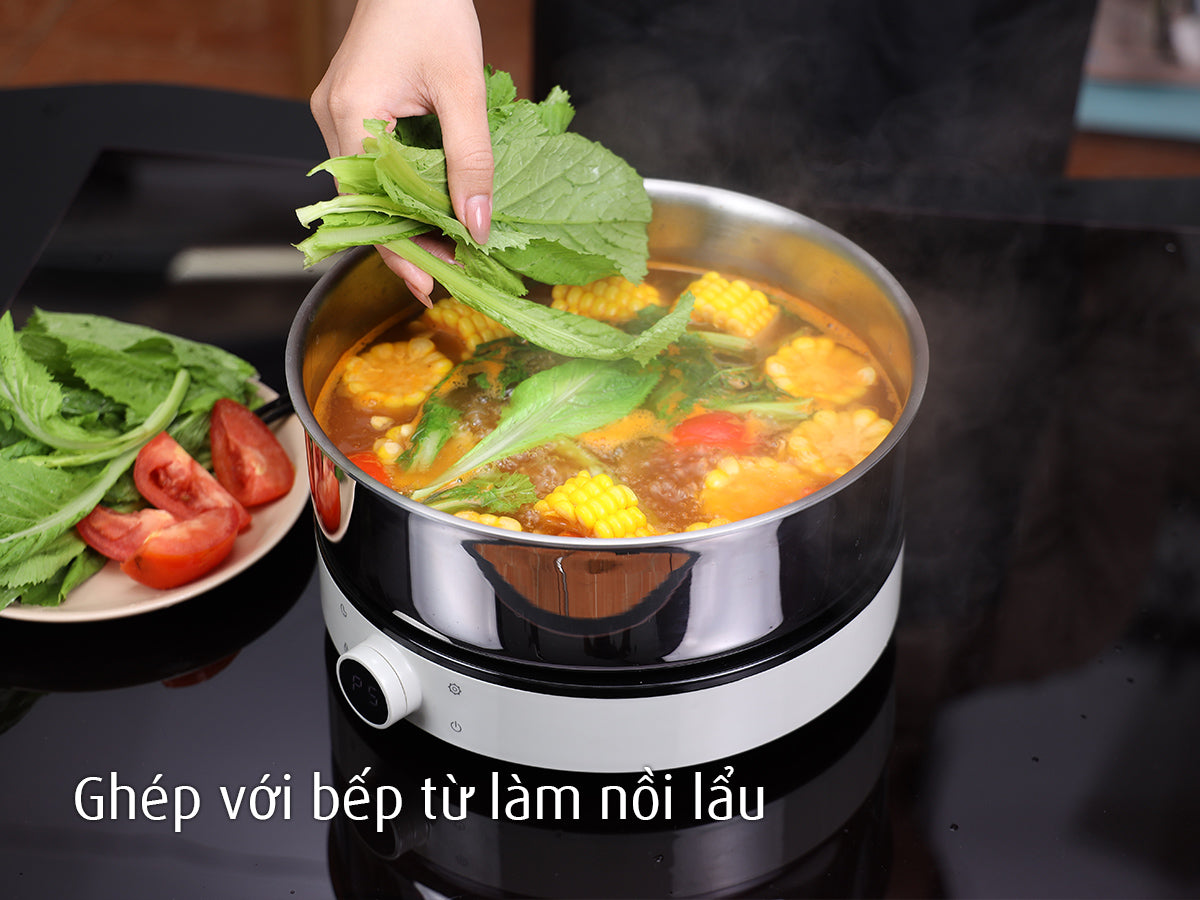 Bộ 5 nồi chảo iNox - Không phủ lớp chống dính