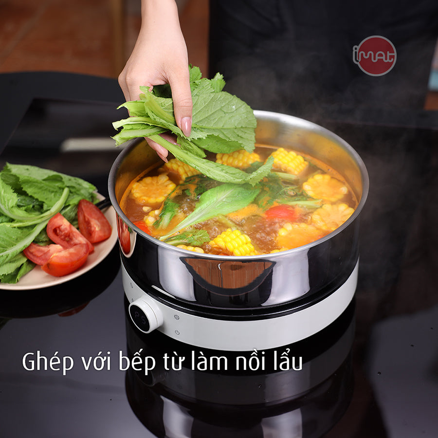 Bộ nồi chảo iNox cán rời 9 món - Không phủ lớp chống dính
