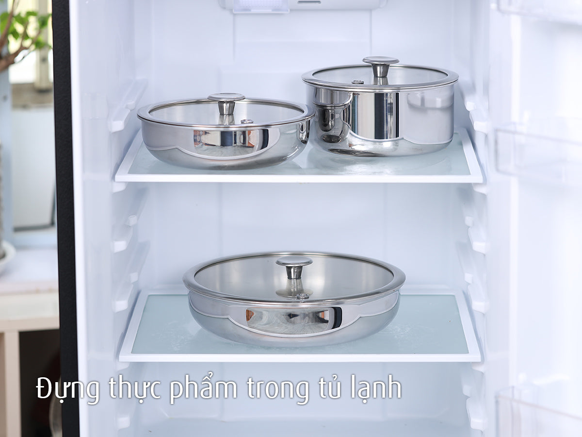 Bộ 5 nồi chảo iNox - Không phủ lớp chống dính