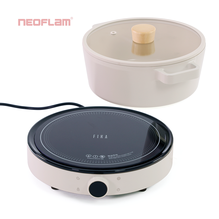 Combo Nồi nông 22 và bếp từ Fika