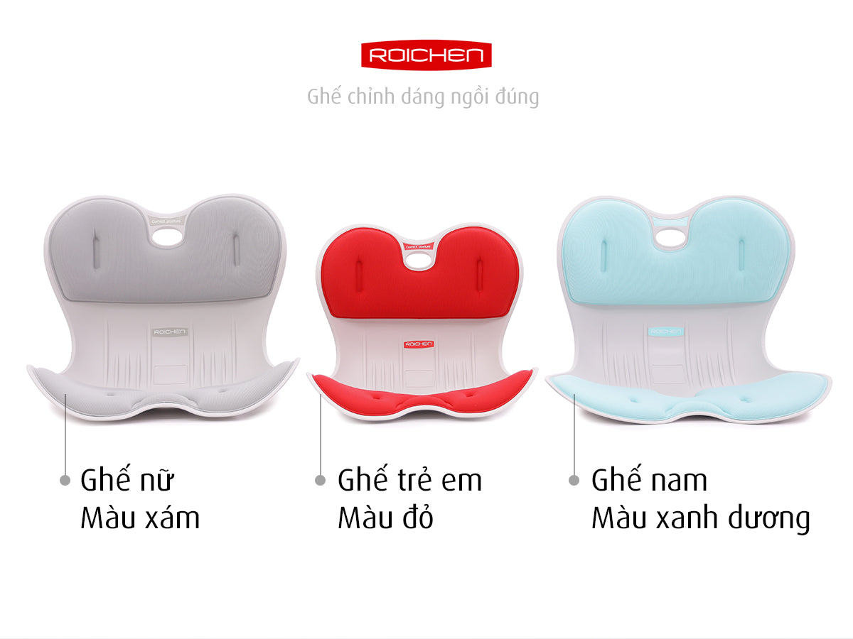 Combo Ghế chỉnh dáng ngồi đúng gia đình Roichen
