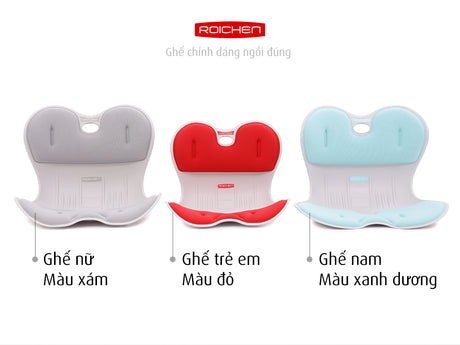 Combo Ghế chỉnh dáng ngồi đúng gia đình Roichen