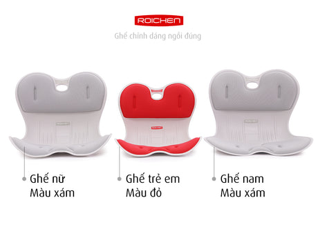 Combo Ghế chỉnh dáng ngồi đúng gia đình Roichen