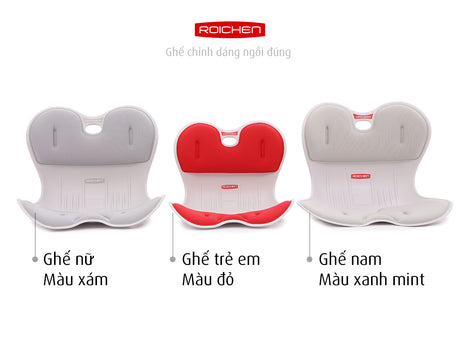 Combo Ghế chỉnh dáng ngồi đúng gia đình Roichen