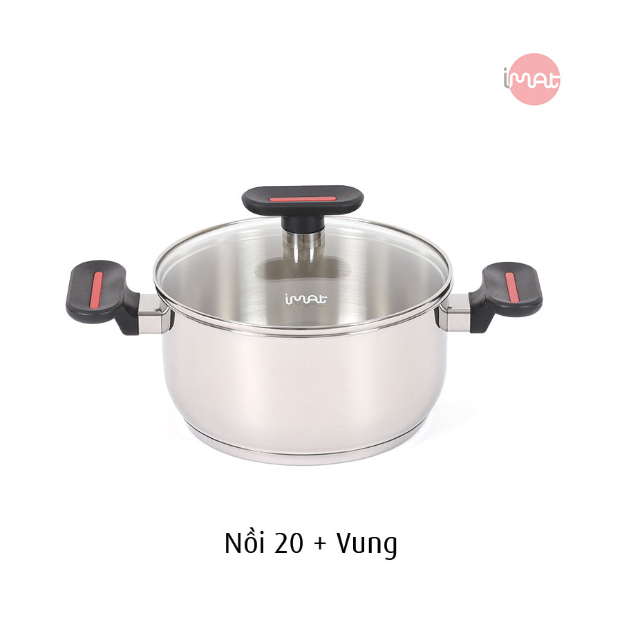 Bộ 5 nồi chảo iNox - Không phủ lớp chống dính