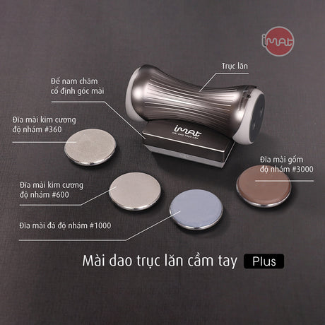 Mài dao trục lăn cầm tay