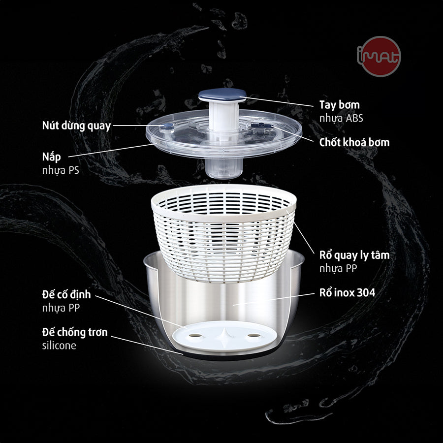 Rổ quay rau tách nước