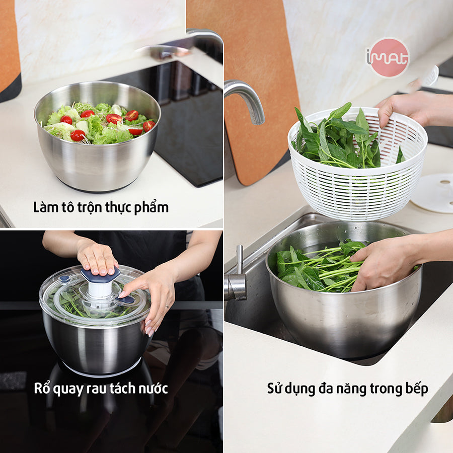 Rổ quay rau tách nước