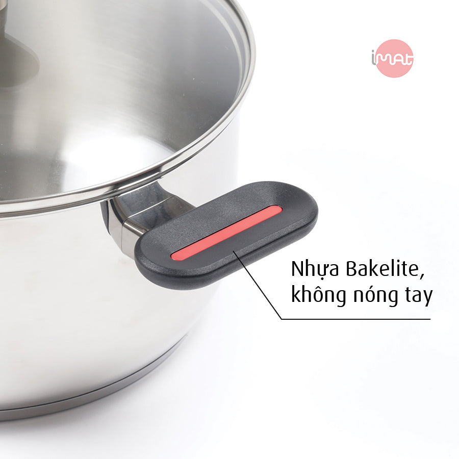 Bộ 5 nồi chảo iNox - Không phủ lớp chống dính