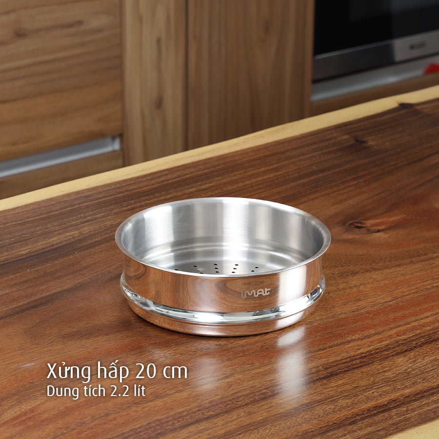 Bộ 2 nồi iMat Hybrid lòng xanh 20, 24