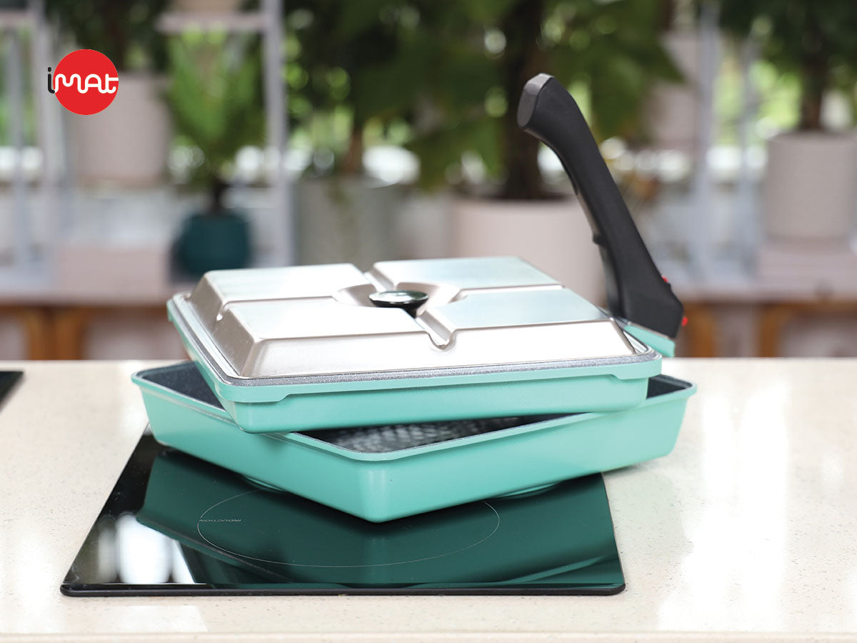 Combo vuông nướng 26 E.window cán rời 4 hướng - Hàn Quốc