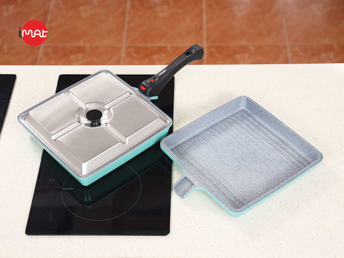 Combo vuông nướng 26 E.window cán rời 4 hướng - Hàn Quốc