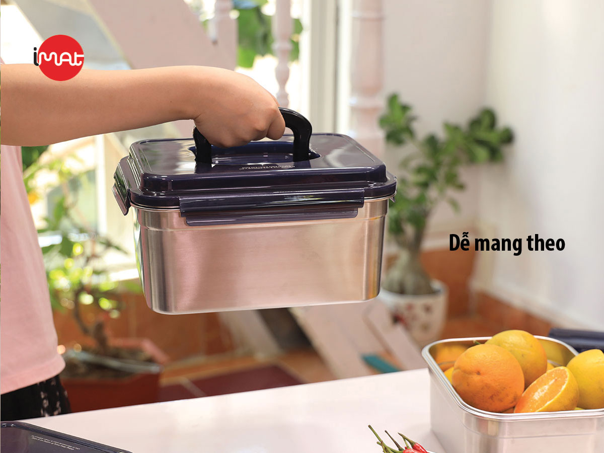 Bộ 5 hộp inox dùng vi sóng