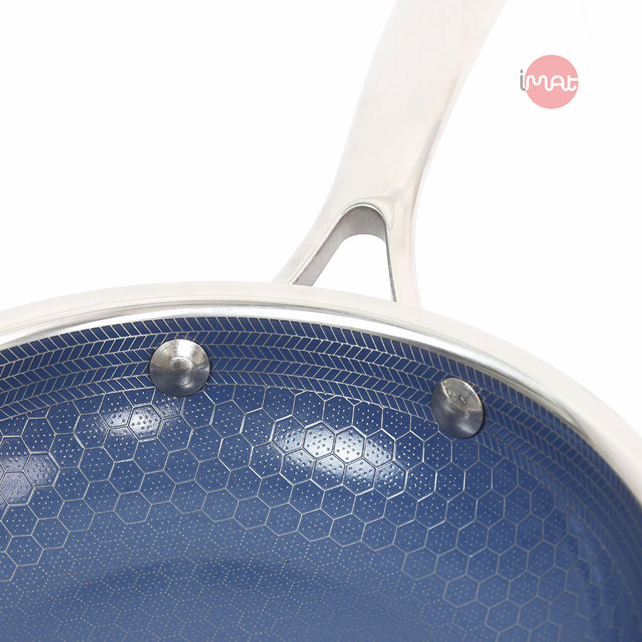 Bộ 5 nồi chảo iMat Hybrid lòng xanh