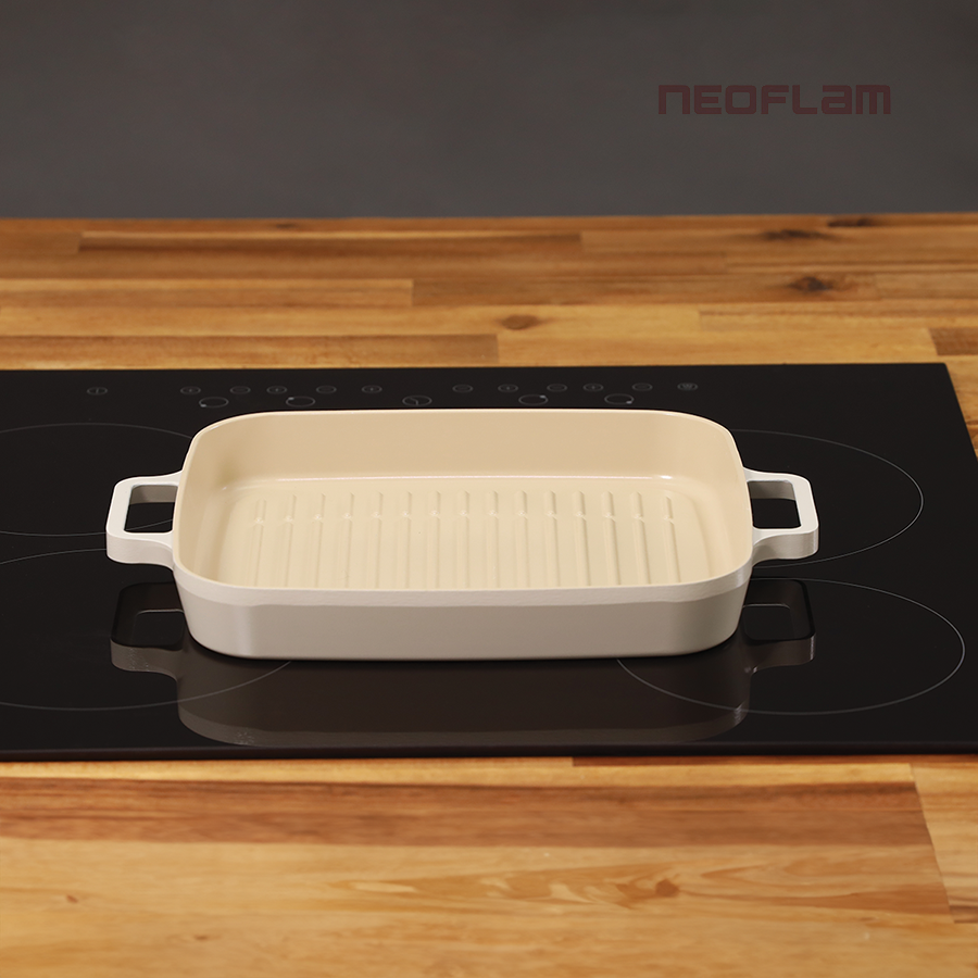 Chảo nướng Fika 28cm, tráng gốm không dính, đáy từ