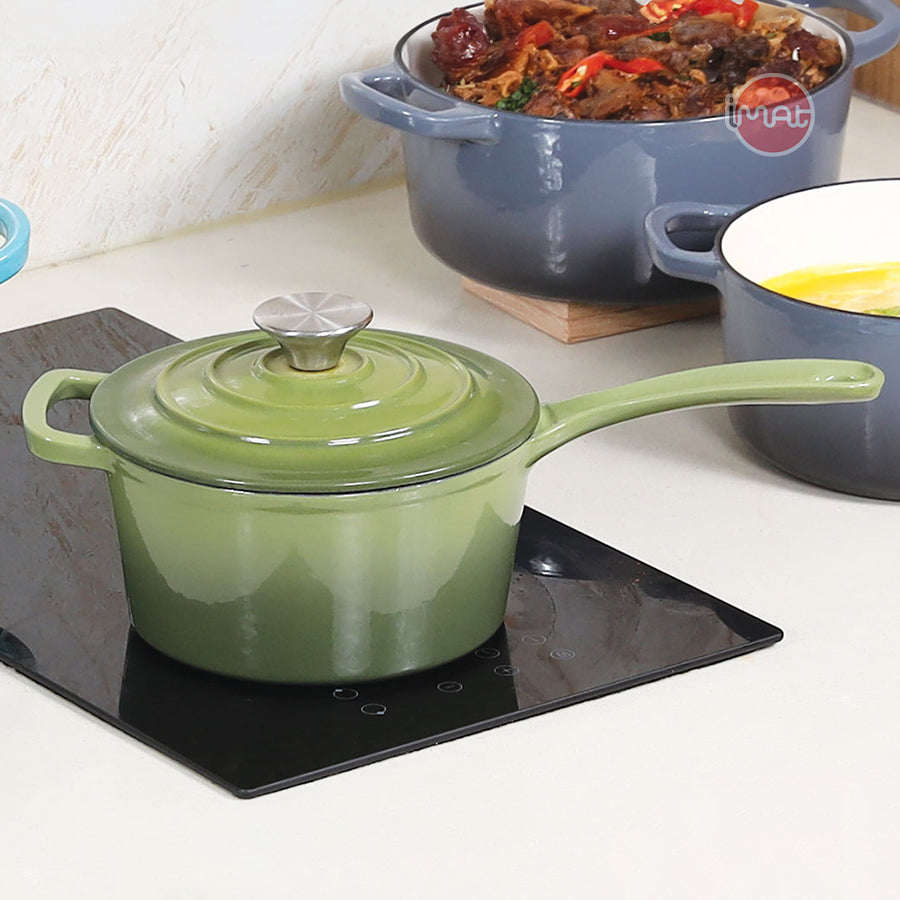 Quánh gang tráng men 19cm