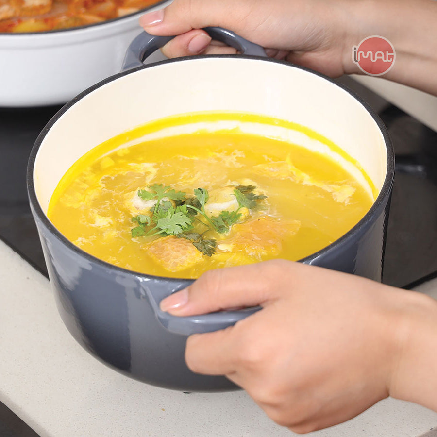 Nồi gang tráng men 20cm-22cm