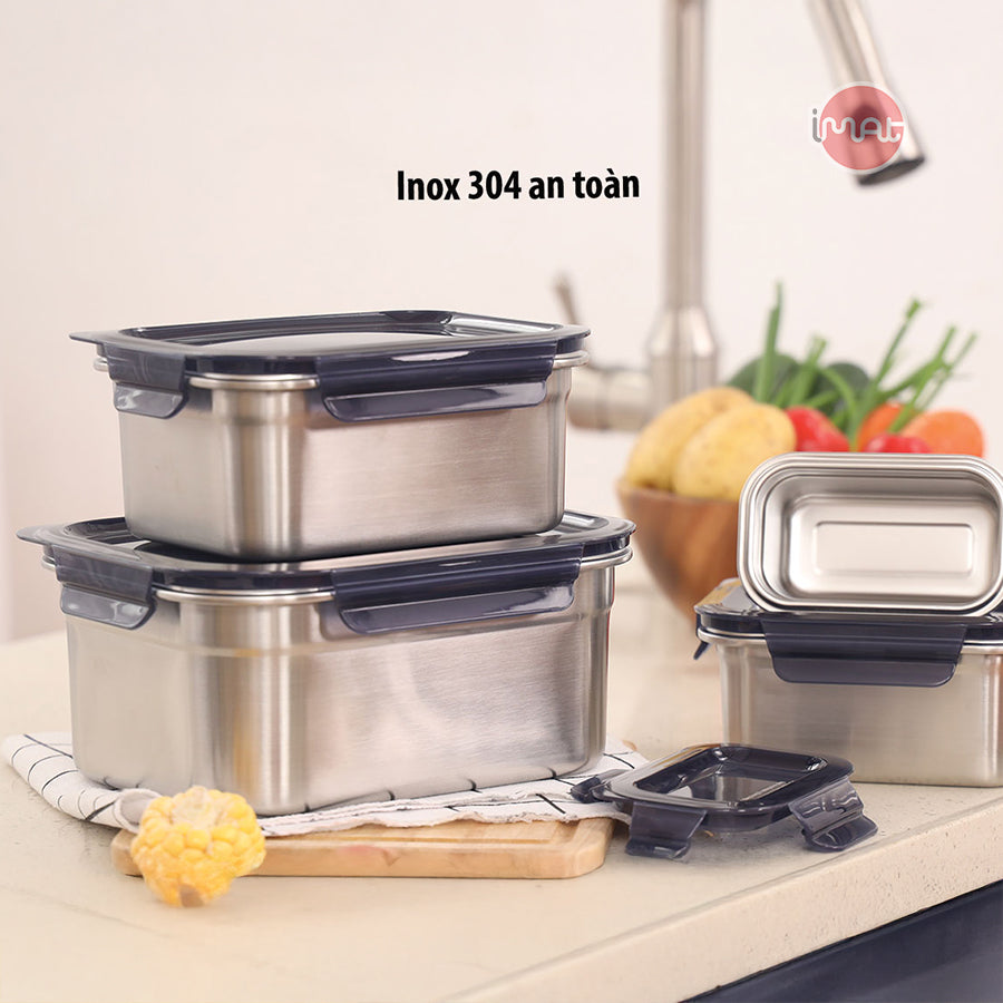 Bộ 4 hộp CAO inox dùng vi sóng