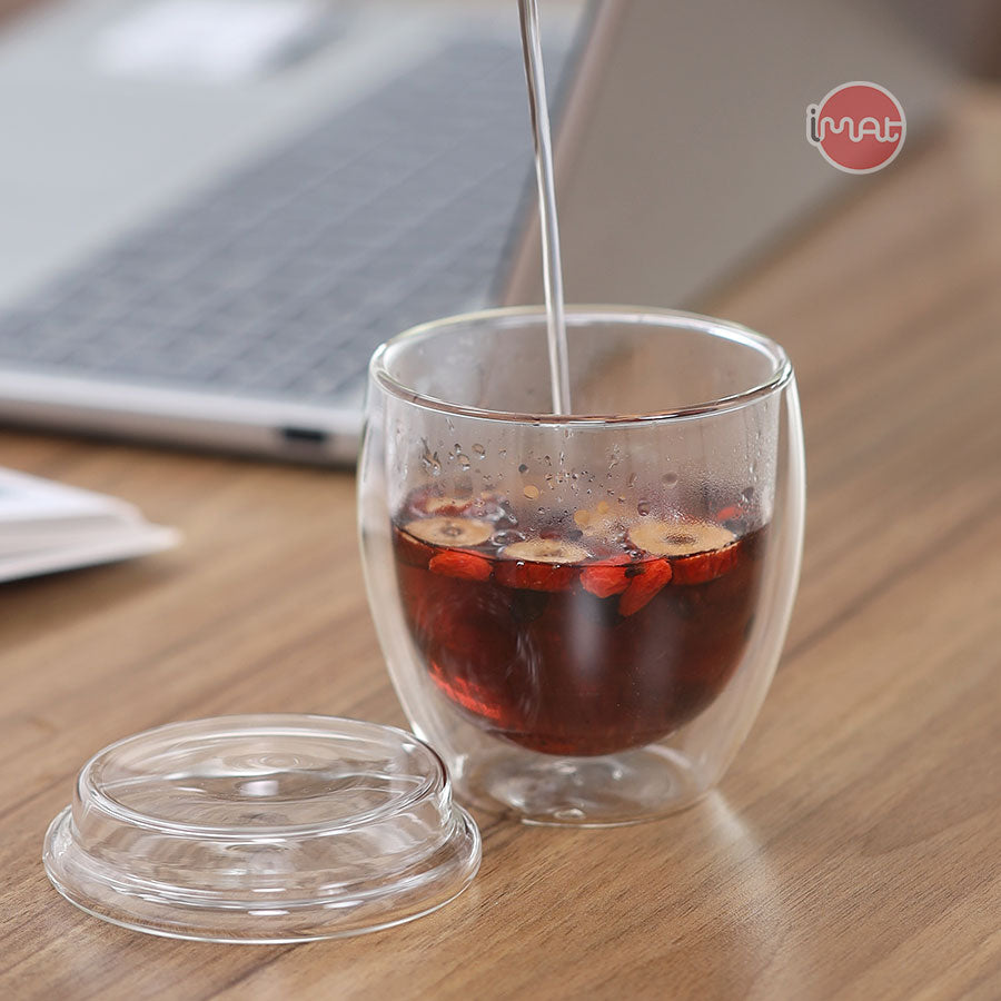 Bộ 4 cốc MEG thuỷ tinh Hight Borosilicate 2 thành cách nhiệt