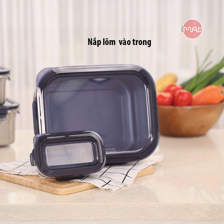 Bộ 4 hộp CAO inox dùng vi sóng