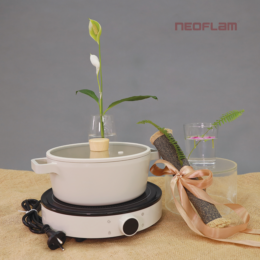 Combo Nồi nông 22 và bếp từ Fika