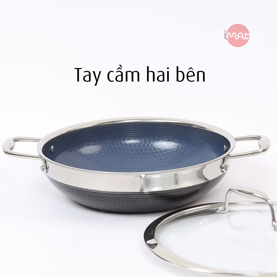Chảo đa năng iMat Hybrid lòng xanh