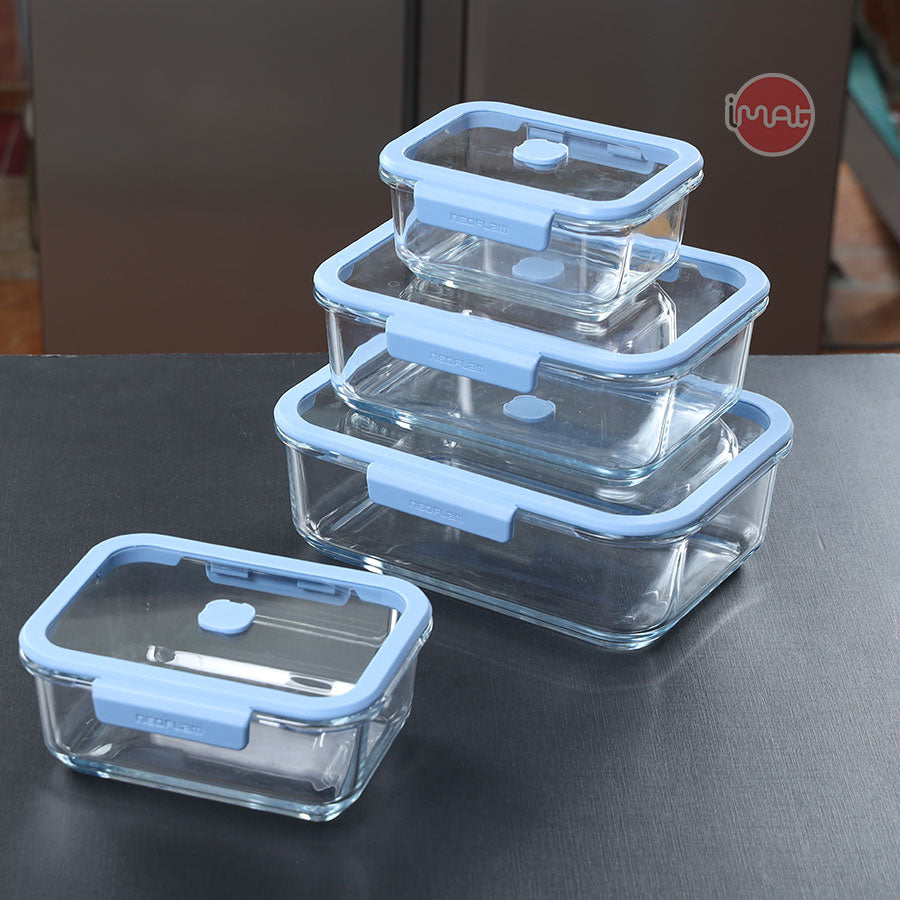 Bộ hộp thuỷ tinh chân không VACU 8 món không kèm bơm