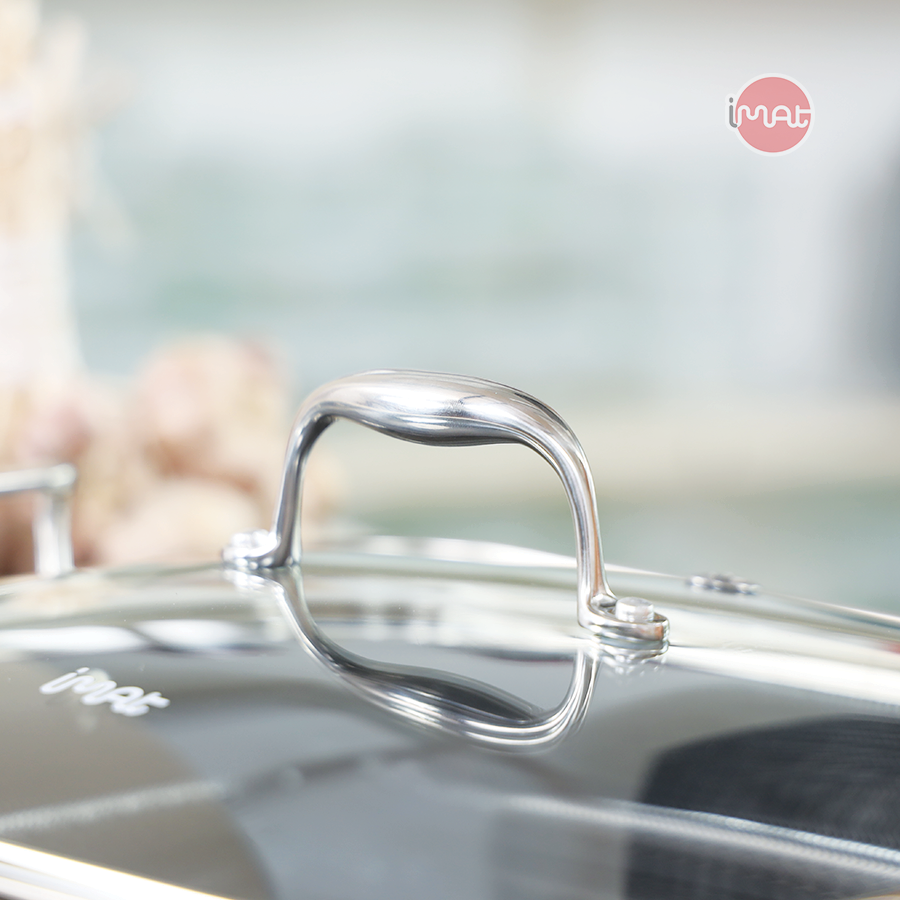 Vung thuỷ tinh cho chảo vuông đa năng 24 iMat Hybrid