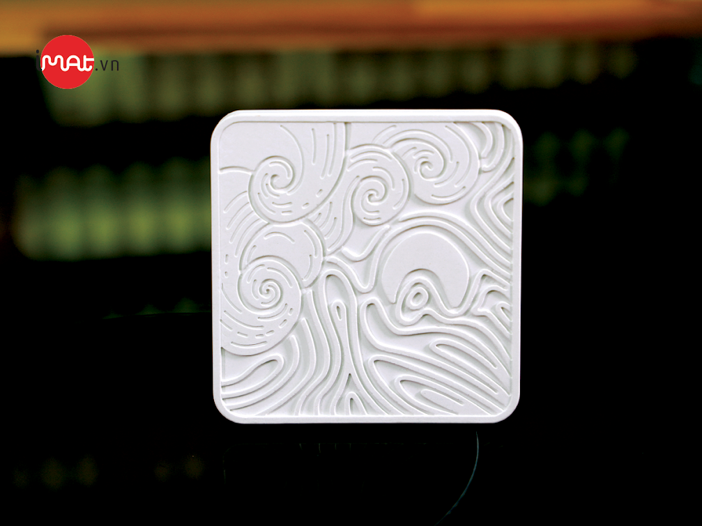 Lót ly cốc Diatomite vuông