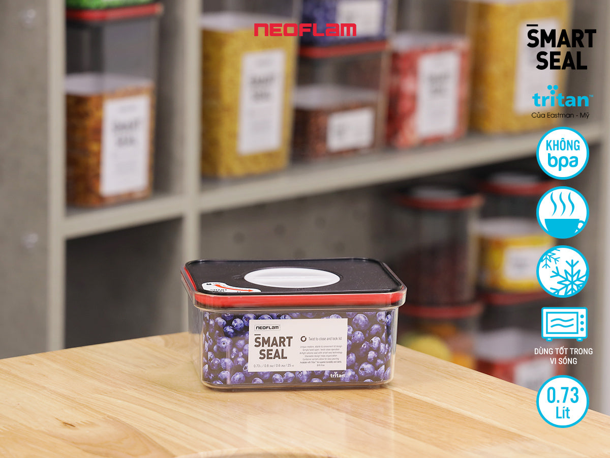 Hộp bảo quản thực phẩm nắp dễ mở Smart Seal bằng Tritan