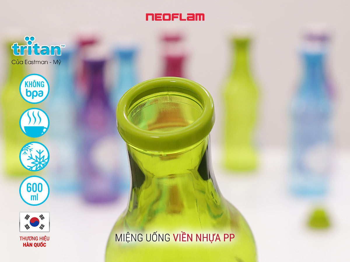 Chai nước Color-Pop 600ml, nhựa tritan an toàn