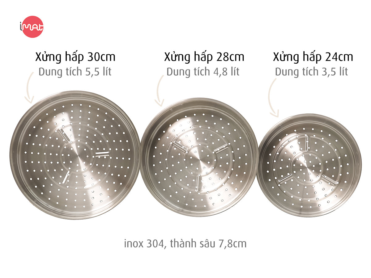 Xửng hấp iMat inox 304