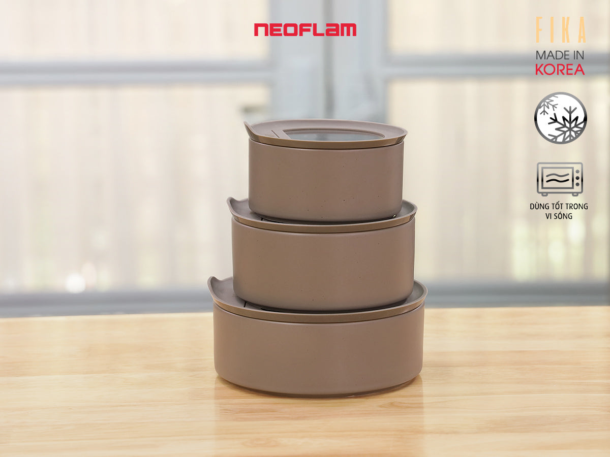 Bộ 3 Thố gốm Fika one