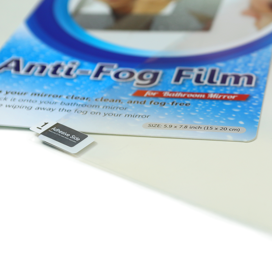 Tấm dán chống mờ gương nhà tắm