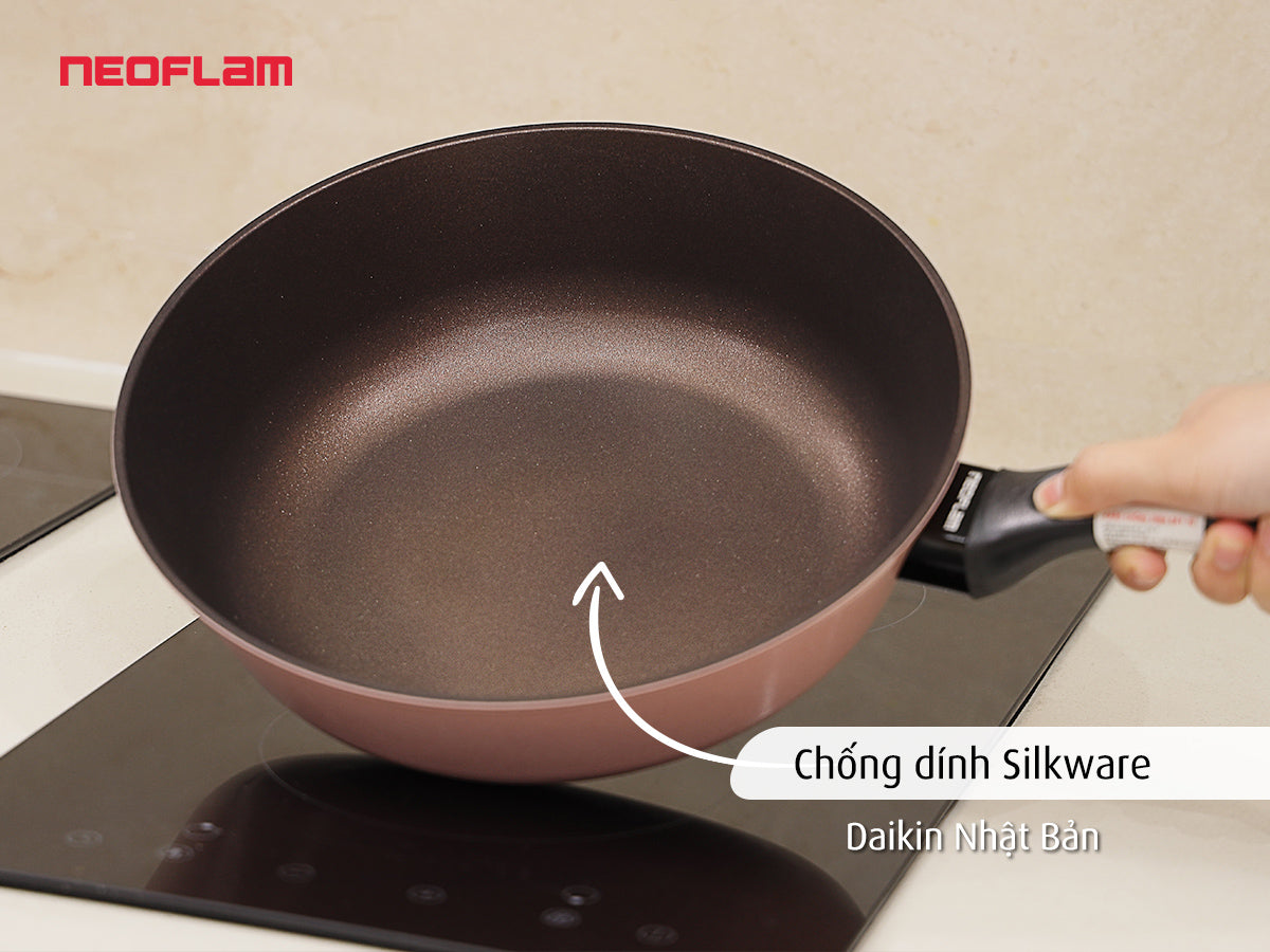 Bộ 4 nồi chảo Reverse hồng