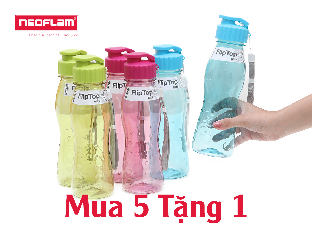 Mua 5 tặng 1 chai nước Flitop Tritan