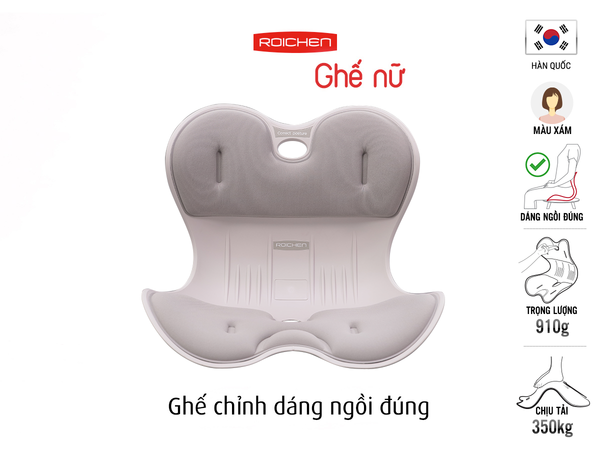 Combo Ghế chỉnh dáng ngồi đúng gia đình Roichen