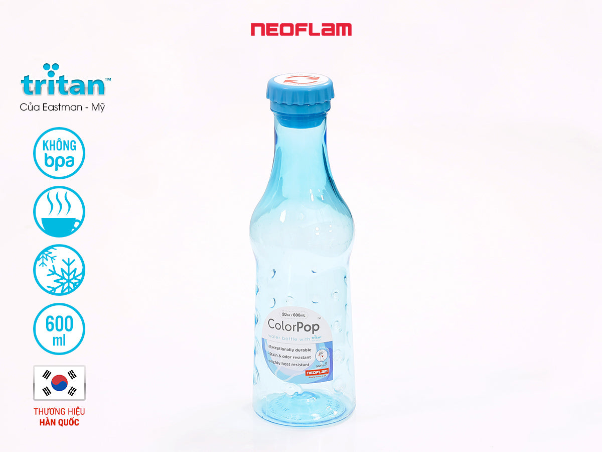 Chai nước Color-Pop 600ml, nhựa tritan an toàn