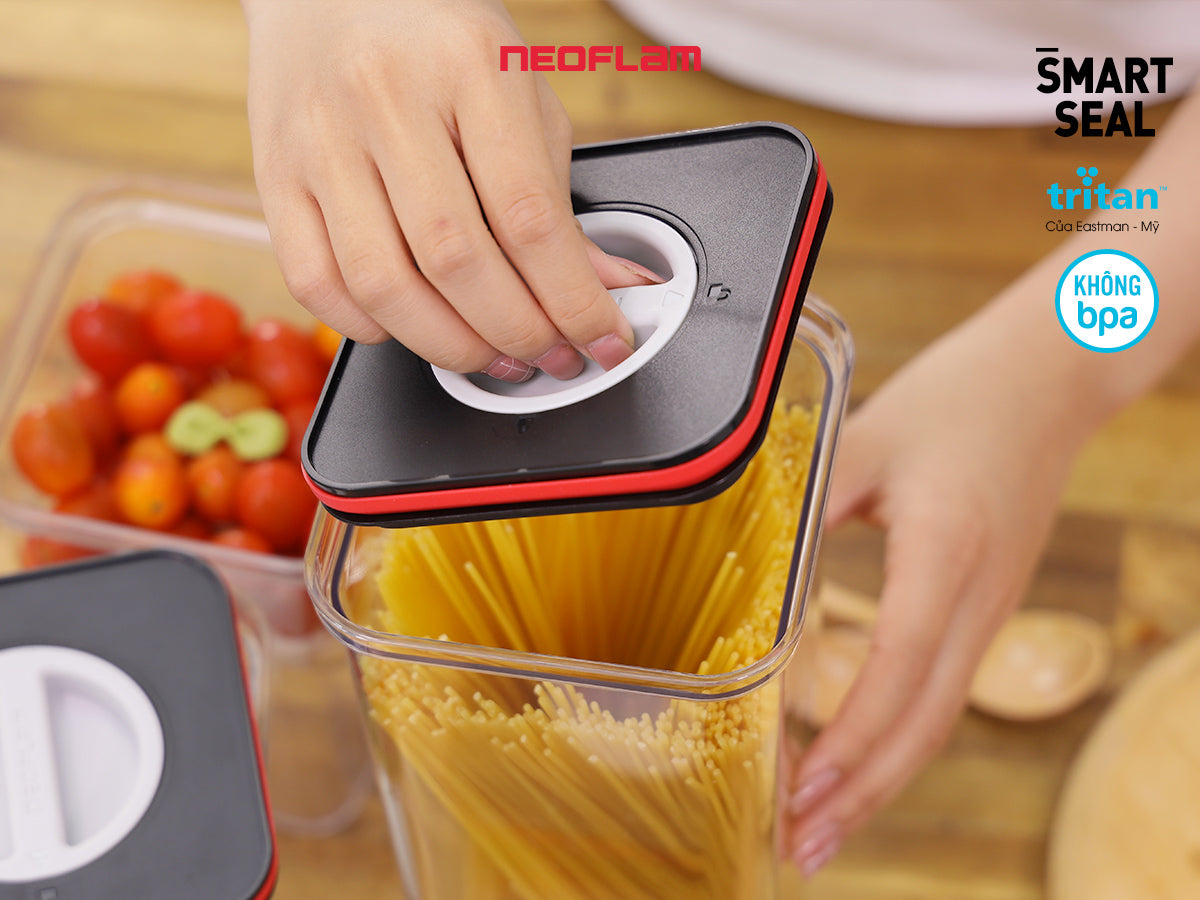 Hộp bảo quản thực phẩm nắp dễ mở Smart Seal bằng Tritan