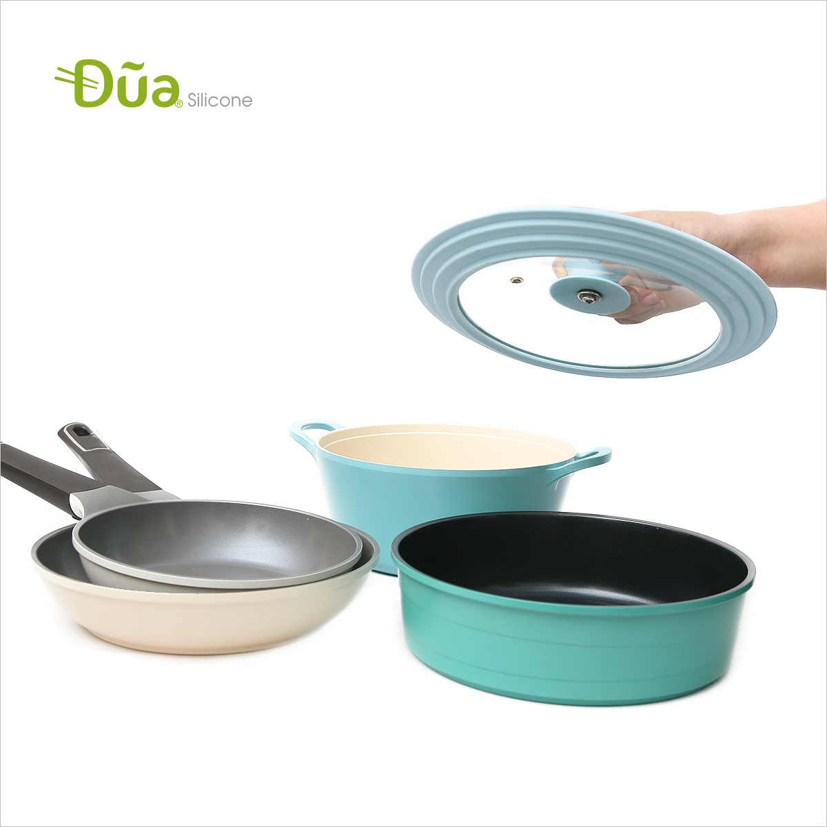 Vung viền silicone 3 cỡ 18, 20, 22cm