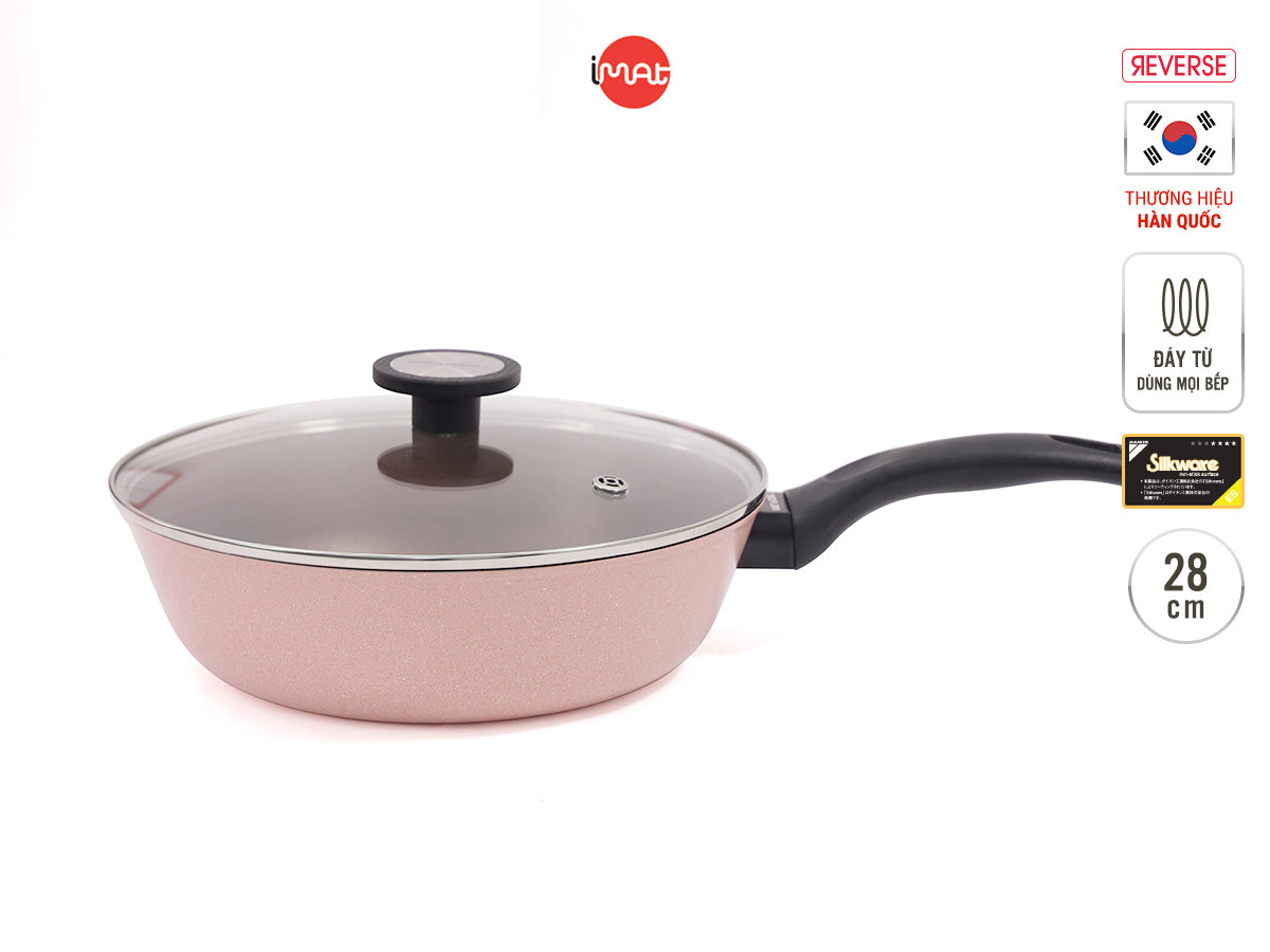 Bộ 4 nồi chảo Reverse hồng