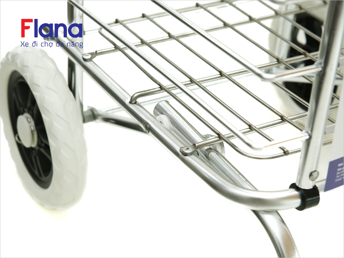 Xe đi chợ có giỏ Flana