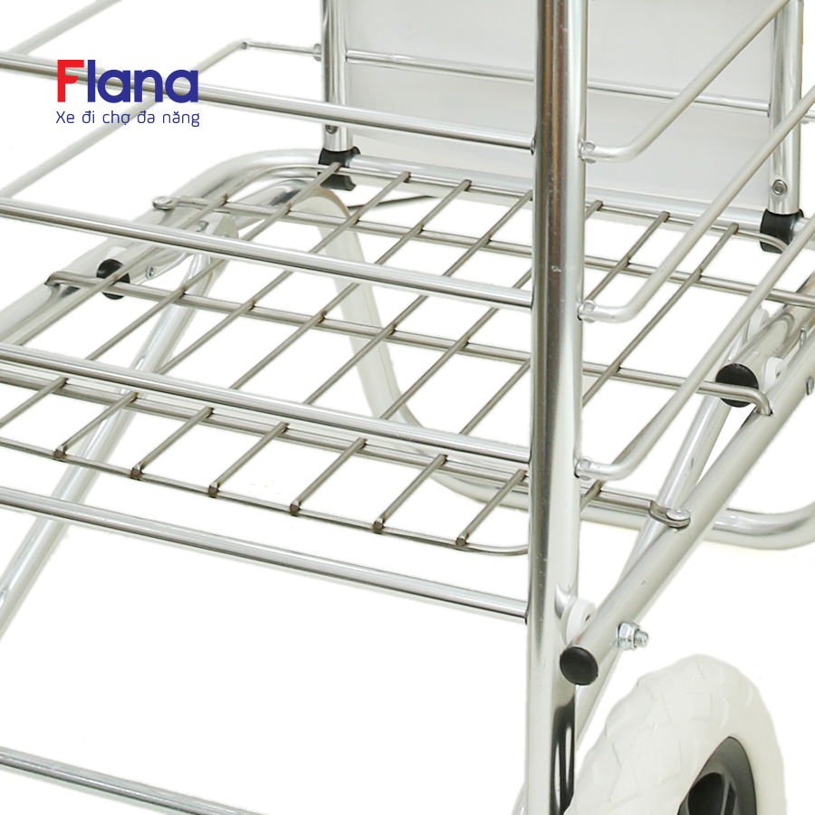 Xe đi chợ có giỏ Flana