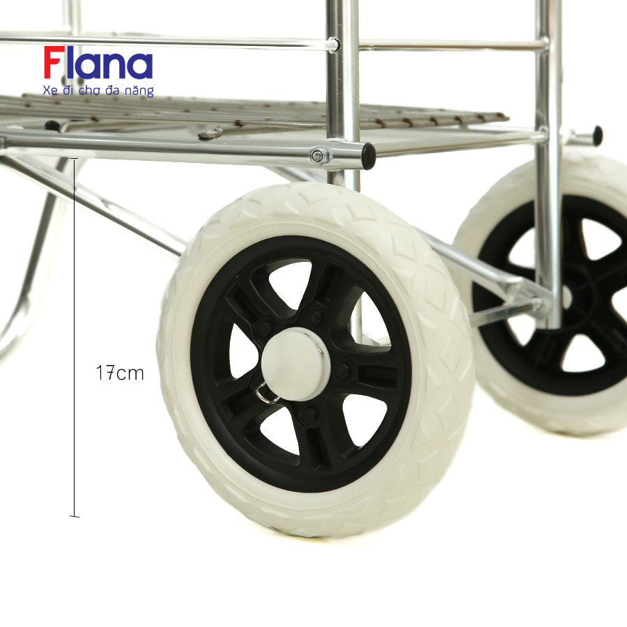 Xe đi chợ có giỏ Flana