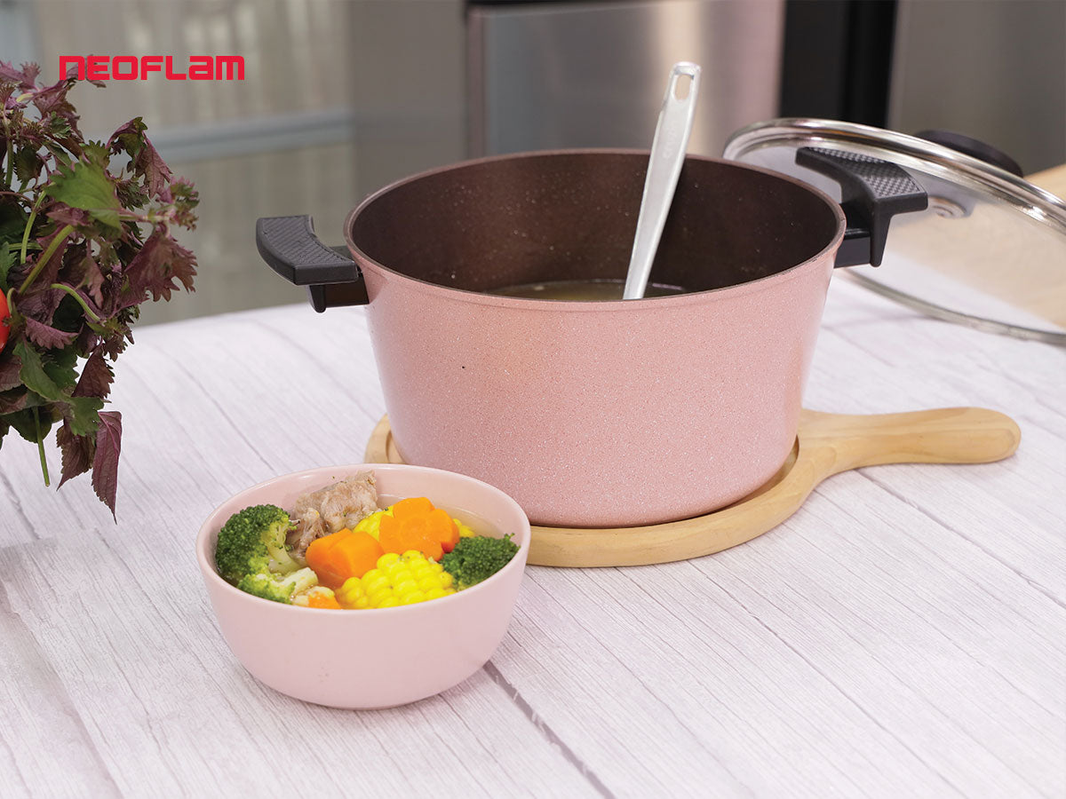 Bộ 4 nồi chảo Reverse hồng