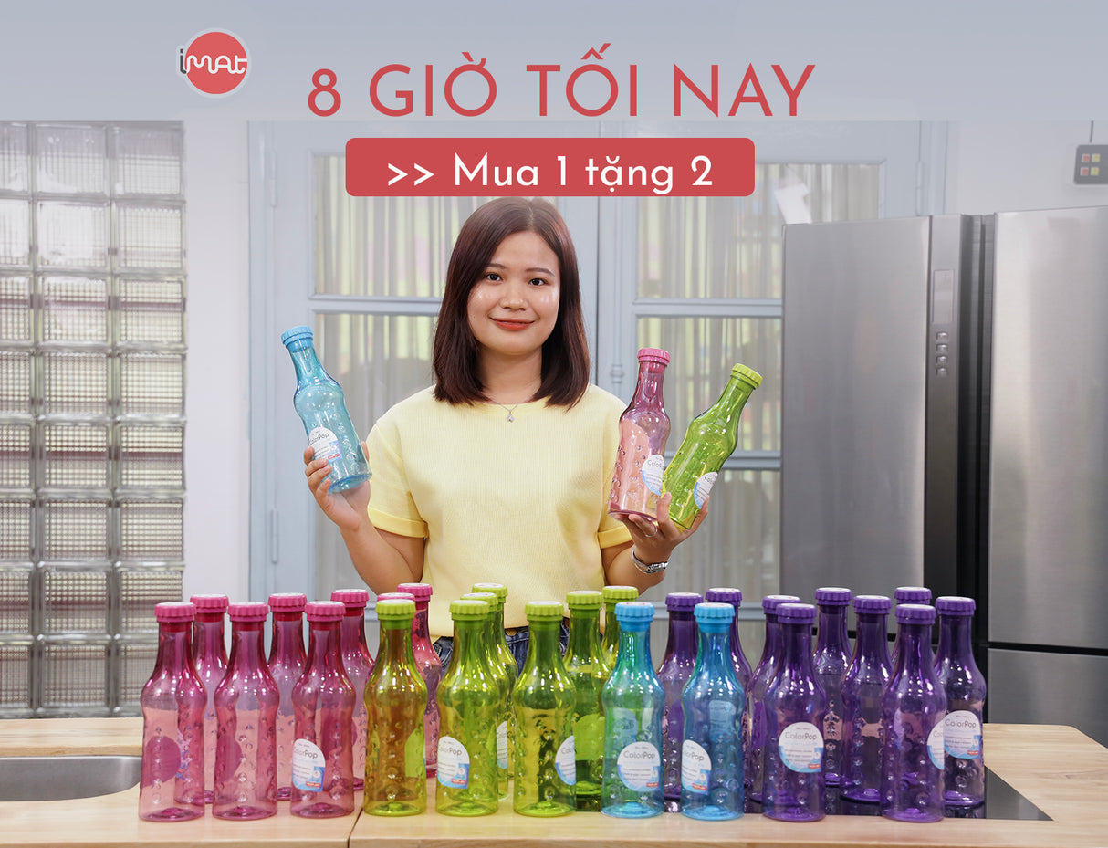 Chai nước Color-Pop 600ml, nhựa tritan an toàn
