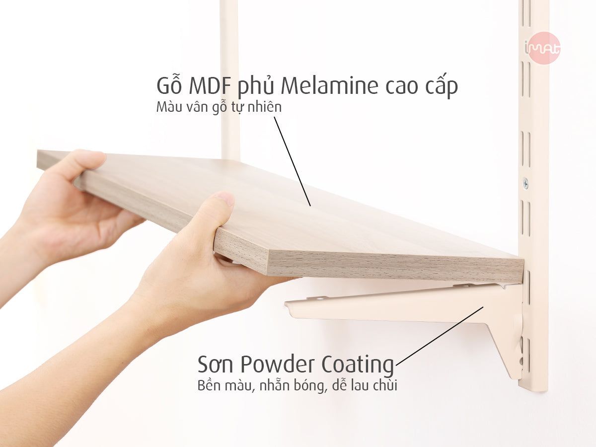 Kệ lắp ráp DIY 3 tầng mâm gỗ